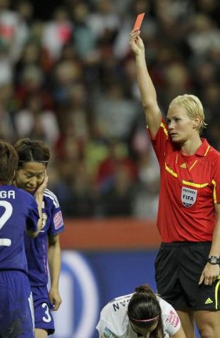 Soccer Red Card Women